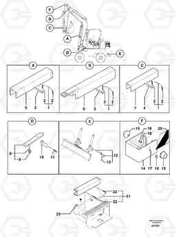 54447 Safety device EW50 TYPE 256, Volvo Construction Equipment