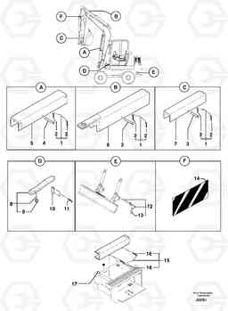 14734 Safety device EW50 TYPE 256, Volvo Construction Equipment