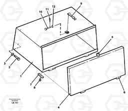 43454 Toolbox EW150C SER NO 689-, Volvo Construction Equipment