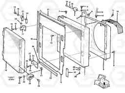 43879 Radiator with fitting parts EW150C SER NO 689-, Volvo Construction Equipment