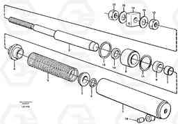 44942 Spring cylinder EW150C SER NO 689-, Volvo Construction Equipment