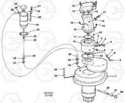 67718 Slewing gear box with fitting parts EW150C SER NO 689-, Volvo Construction Equipment