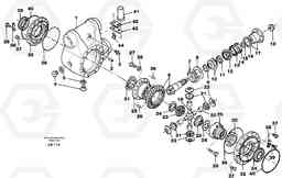 13252 Differential , front axle EW150C SER NO 689-, Volvo Construction Equipment