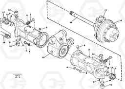 26728 Axle beam, front EW150C SER NO 689-, Volvo Construction Equipment