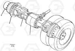 26729 Rear axle EW150C SER NO 689-, Volvo Construction Equipment