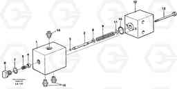 44961 Pressure reducing valve, oscillating system EW150C SER NO 689-, Volvo Construction Equipment