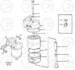 45424 Fuel filter EW150C SER NO 689-, Volvo Construction Equipment