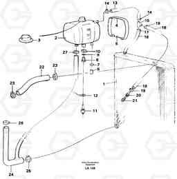 83994 Cooling system EW150C SER NO 689-, Volvo Construction Equipment