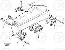 34669 Inlet manifold EW150C SER NO 689-, Volvo Construction Equipment