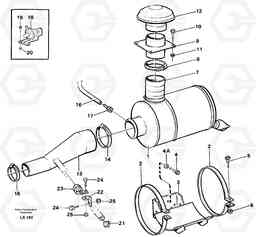 43865 Air filter, mounting EW150C SER NO 689-, Volvo Construction Equipment