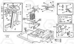 44536 Electric installation in cab floor EW150C SER NO 689-, Volvo Construction Equipment