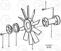 18866 Fan EW150C SER NO 689-, Volvo Construction Equipment