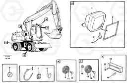 54047 Lighting, front EW150C SER NO 689-, Volvo Construction Equipment