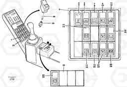 62163 Rocker switch panel EW150C SER NO 689-, Volvo Construction Equipment