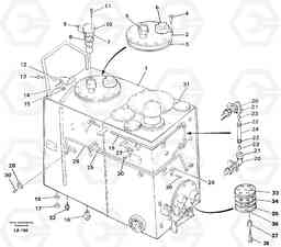 43854 Fuel tank EW150C SER NO 689-, Volvo Construction Equipment