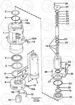 13251 Turning joint EW150C SER NO 689-, Volvo Construction Equipment