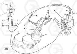 37949 Servo hydraulics, Slewing EW150C SER NO 689-, Volvo Construction Equipment