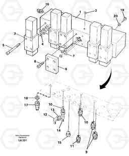 37953 Valve body EW150C SER NO 689-, Volvo Construction Equipment