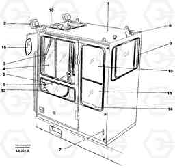 26734 Operator's cab EW150C SER NO 689-, Volvo Construction Equipment