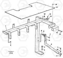 43970 Support, front EW150C SER NO 689-, Volvo Construction Equipment