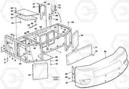 43976 Support, cover plates, rear EW150C SER NO 689-, Volvo Construction Equipment