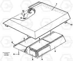 26738 Hatch, engine EW150C SER NO 689-, Volvo Construction Equipment