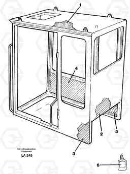 61795 Cabin coating EW150C SER NO 689-, Volvo Construction Equipment