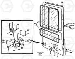 44978 Door, operator's cab EW150C SER NO 689-, Volvo Construction Equipment