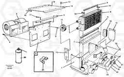 43443 Cab heater EW150C SER NO 689-, Volvo Construction Equipment