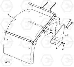 40477 Mud guards EW150C SER NO 689-, Volvo Construction Equipment