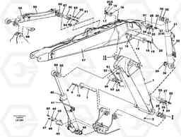 43795 Adjustable boom with assembly EW150C SER NO 689-, Volvo Construction Equipment