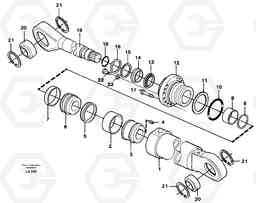 4995 Knuckle cylinder EW150C SER NO 689-, Volvo Construction Equipment