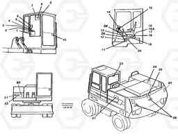 9357 Sign plates and transfer,inner location EW150C SER NO 689-, Volvo Construction Equipment