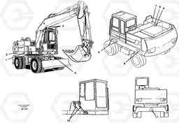 28222 Sign plates and transfer,outer location EW150C SER NO 689-, Volvo Construction Equipment