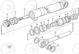 66251 Hydraulic cylinder EW150C SER NO 689-, Volvo Construction Equipment