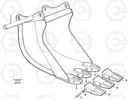 10123 Cable bucket EW150C SER NO 689-, Volvo Construction Equipment