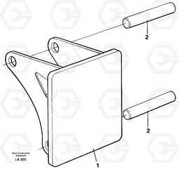 10122 Hammer plate EW150C SER NO 689-, Volvo Construction Equipment