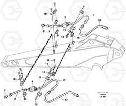 30043 Hydraulic Hammer equipm. with shut-off cocks, Dipper arm 2.0m and 2.4m EW150C SER NO 689-, Volvo Construction Equipment