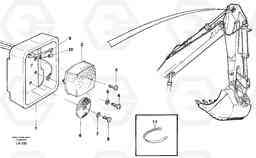 34677 Side marking lamp EW150C SER NO 689-, Volvo Construction Equipment