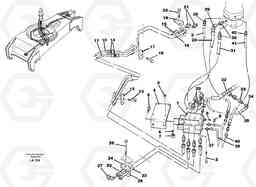 58995 Hydraulicsystem, dozerblade,front and rear EW150C SER NO 689-, Volvo Construction Equipment