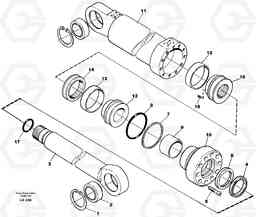 43776 Hydraulic cylinder, dozer blade EW150C SER NO 689-, Volvo Construction Equipment