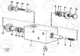 10933 Hydraulic lock, dozer blade. EW150C SER NO 689-, Volvo Construction Equipment