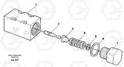 10120 Pressure limiting valve EW150C SER NO 689-, Volvo Construction Equipment