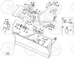 43773 Support blade 2,5m, 2,6m EW150C SER NO 689-, Volvo Construction Equipment