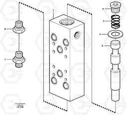 44132 Float position valve EW150C SER NO 689-, Volvo Construction Equipment