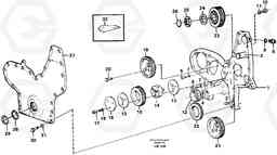 55459 Timing gear casing and gears EC450 SER NO 1782-1909, Volvo Construction Equipment