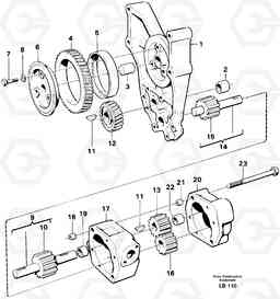 100747 Oil pump EC450 SER NO 1782-1909, Volvo Construction Equipment