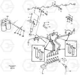 76786 Fuel pipes: injector EC450 SER NO 1782-1909, Volvo Construction Equipment