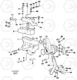 94710 Thermostat housing EC450 SER NO 1782-1909, Volvo Construction Equipment