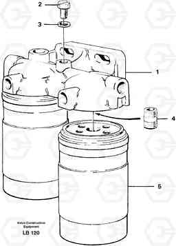 28086 Fuel filter EC450 SER NO 1782-1909, Volvo Construction Equipment